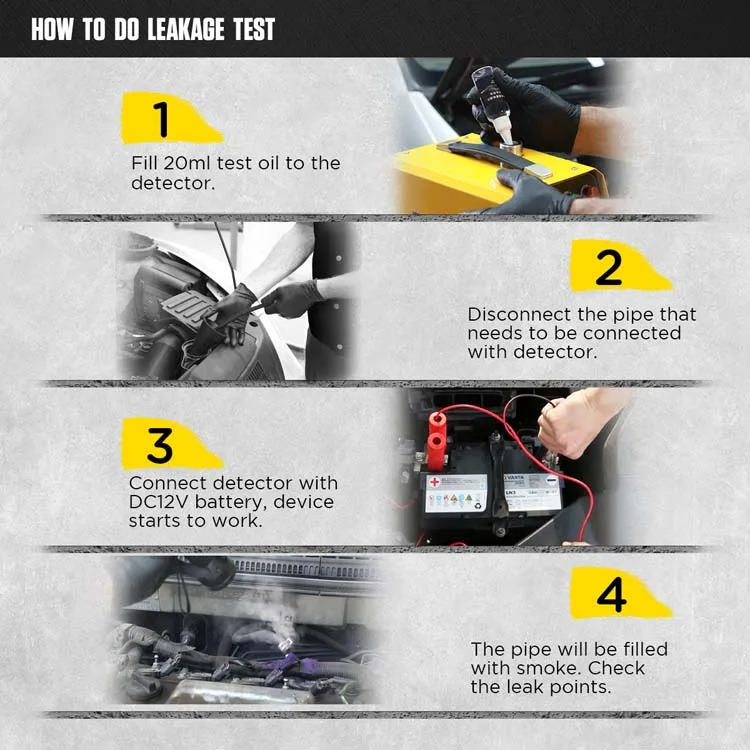 2024 Manufacturer Low price AUTOOL SDT205S 12V Car Diagnostic Smoke Machine Product for automotive including Evap system