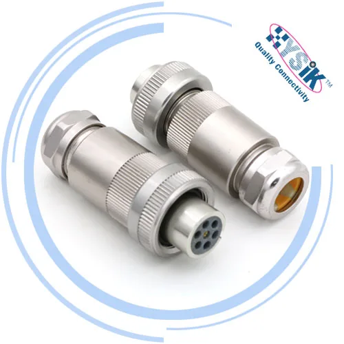 Central Screw Valve Plug Female Assembly Type A solenoid connector