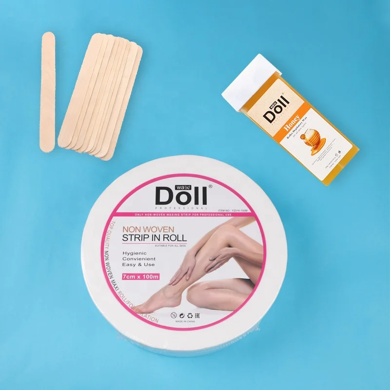 100meter Beauty Salon Supply Depilatory Wax Paper Roll No-woven Strip for Hair Removal Waxing