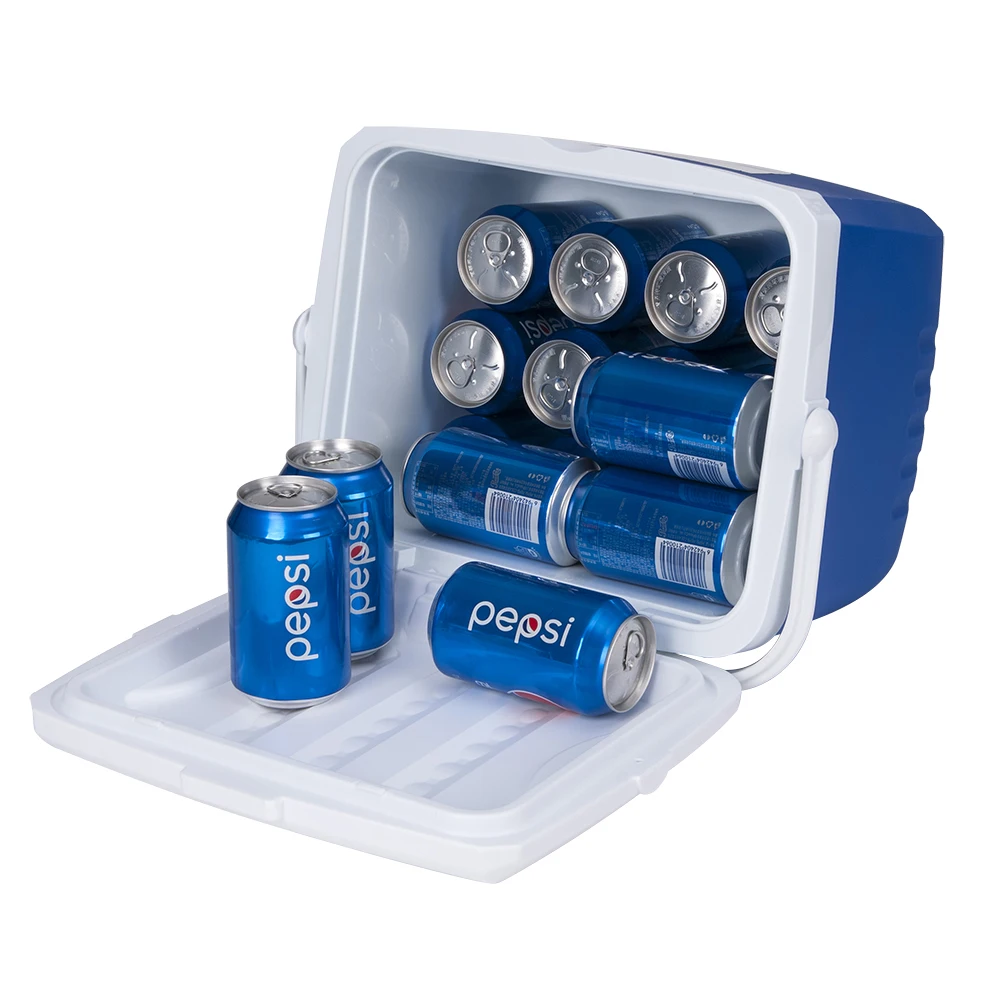 China Cheap Price 13L Outdoor Cooling Box Fashion Food Beverage Chiller Cooler Box for Cans