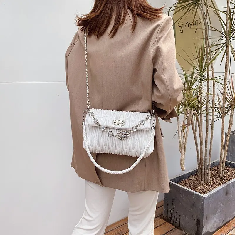 Luxury High Quality Rhinestone Handbags Lady Underarm designer Hand bags For Women