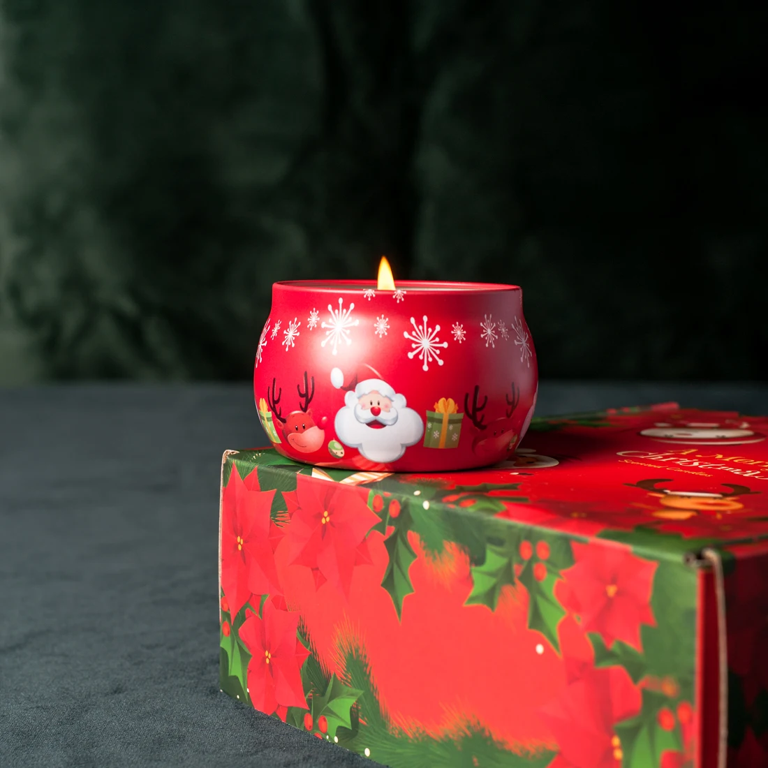 Hand Made Luxury Soy Wax Candle Aromatherapy Jar Container Scented Soy Wax Christmas Desert Candles