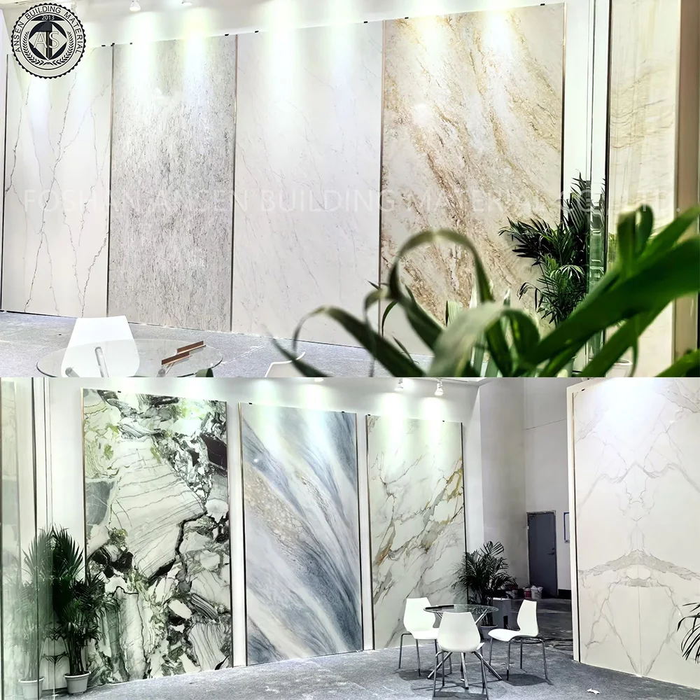 Prefabricated quartz kitchen countertop 3D Ink Printed 30mm thickness engineered artificial quartz stone