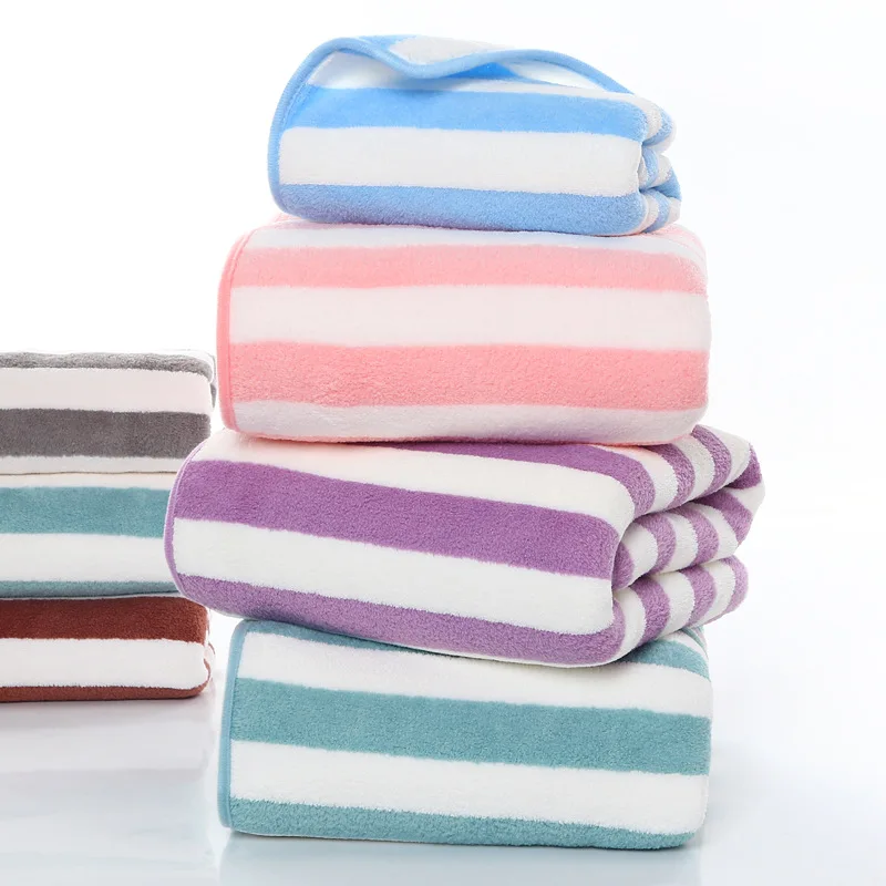 Good Quality Thick Super Soft Water Abosoption Customized Coral Fleece Printed Bath Towel Hotel Bath Face Spa Towel