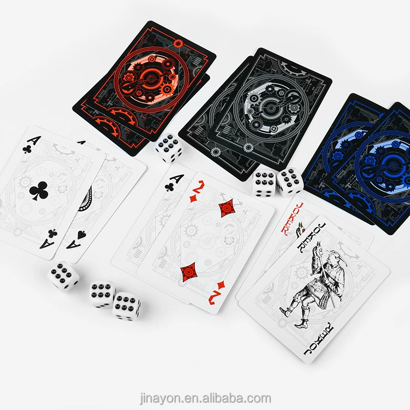 Wood Card box Poker Playing Cards Decks with Wooden Box