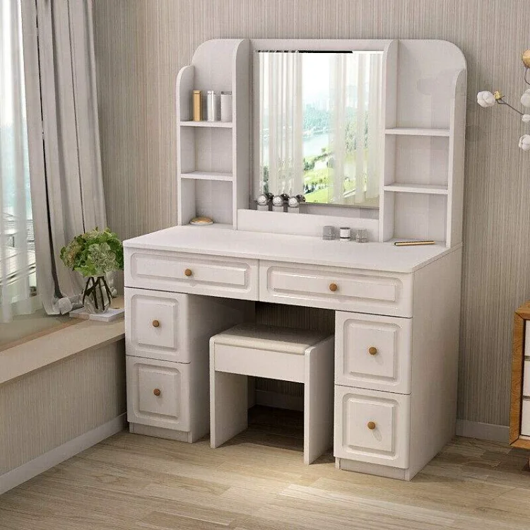SZT-05 Luxury Dresser With Mirror Makeup Vanity French Style Dressing Table