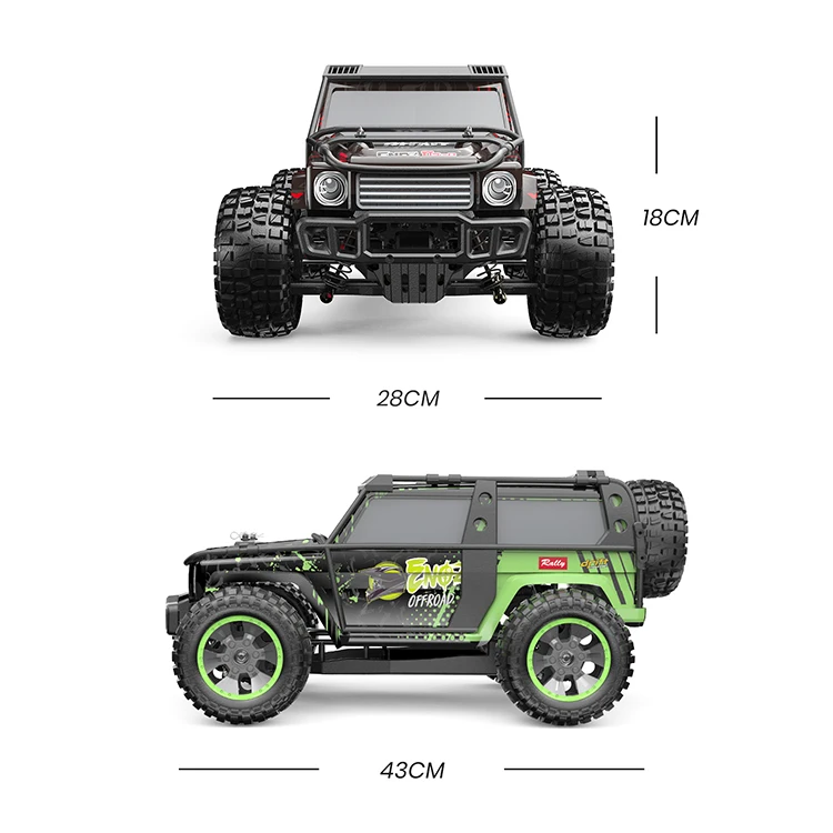 203E Waterproof 4x4 2.4Ghz 1:10 Off Road rc cars for adults with high speed 60km/h  Brushless rc car 1/10