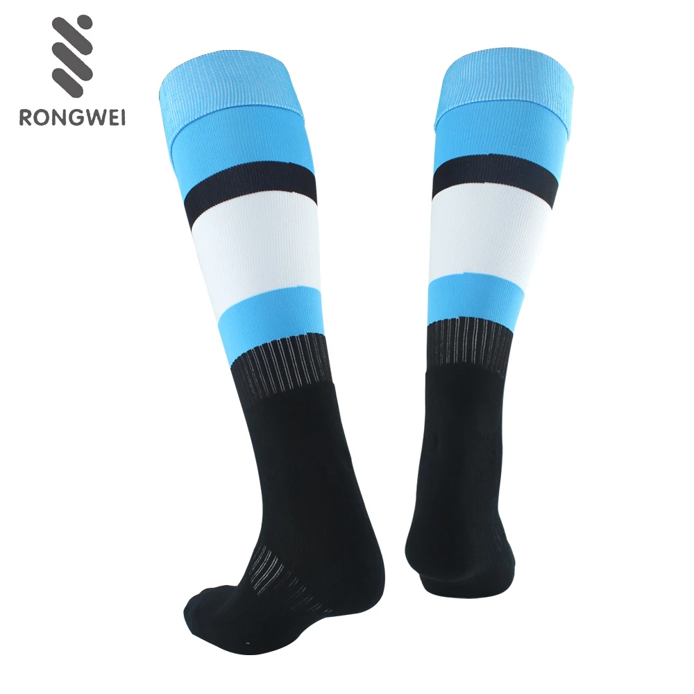 Wholesale Professional Club Use Striped Custom Anti Slip Soccer Socks