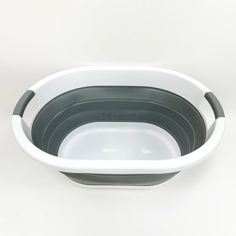 24L 36L Plastic Collapsable Laundry Basket Portable Washing Tub Foot Soaking Bucket Baby Bathtub Pet Bath Tub