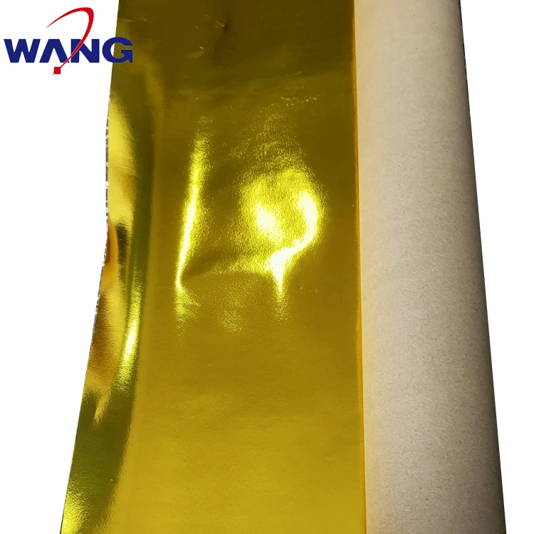 Metallic Cardstock Craft Cardboard Gold Silver Mirror Foil Roll Wrap Gift Packaging Metallic Paper Roll For Labels