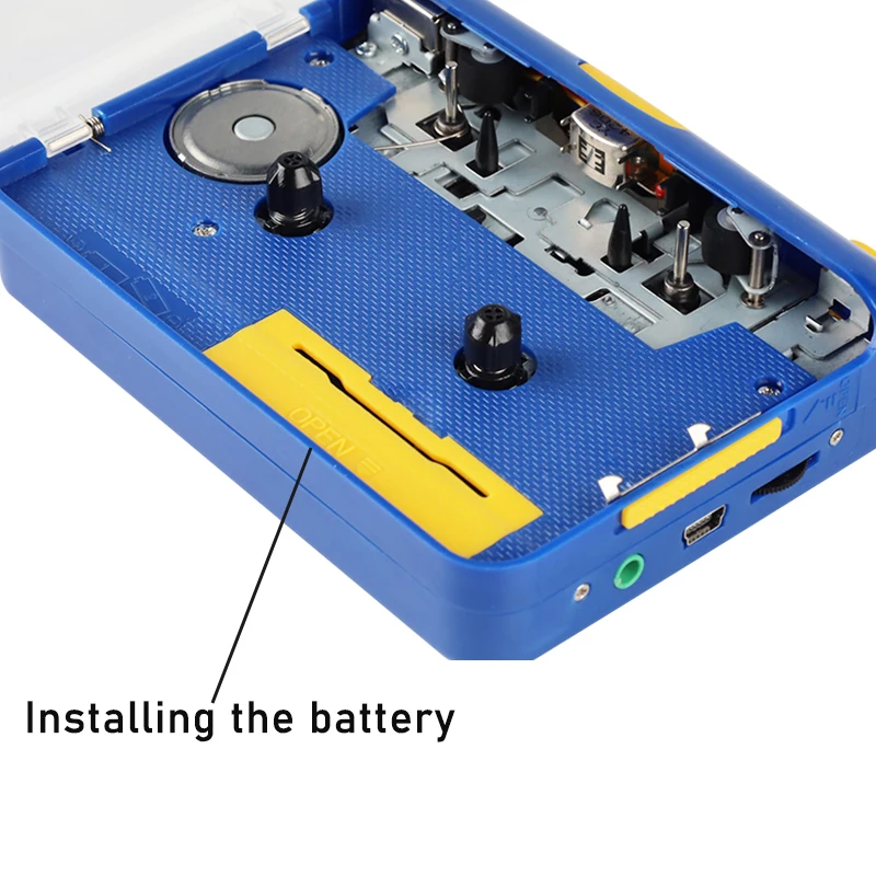 Best Selling Factory sale Clear Hype USB Tape Express Audio Cassette to MP3 Converter Auto Reverse Cassette Player