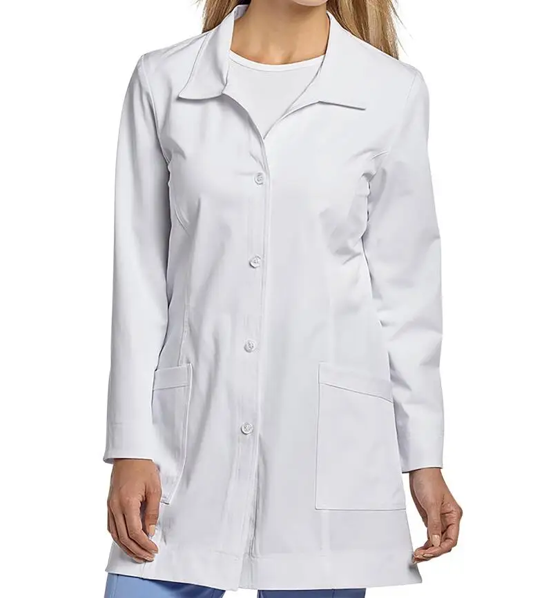 Medical Clothing 100% Cotton or Polyester Cotton  Fabric Lab Coat Doctor Lab Coat