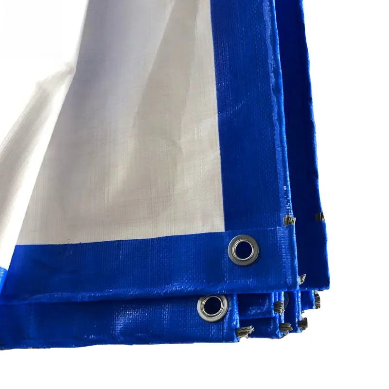
 900 Denier 4.5 oz/sq. yard UV Treated 6ft x 8ft Waterproof Medium Duty Blue Outdoor Furniture Cover  Poly Tarp  