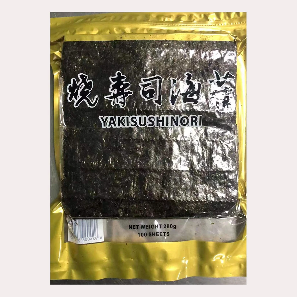Сушеные жареные водоросли нори для приготовления суши