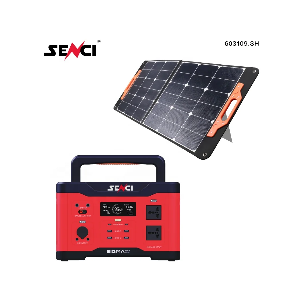 Senci 600W 508.2Wh With Type C PD QC3.0 Pure Sine Wave 110-240v Solar Power Station For outdoor