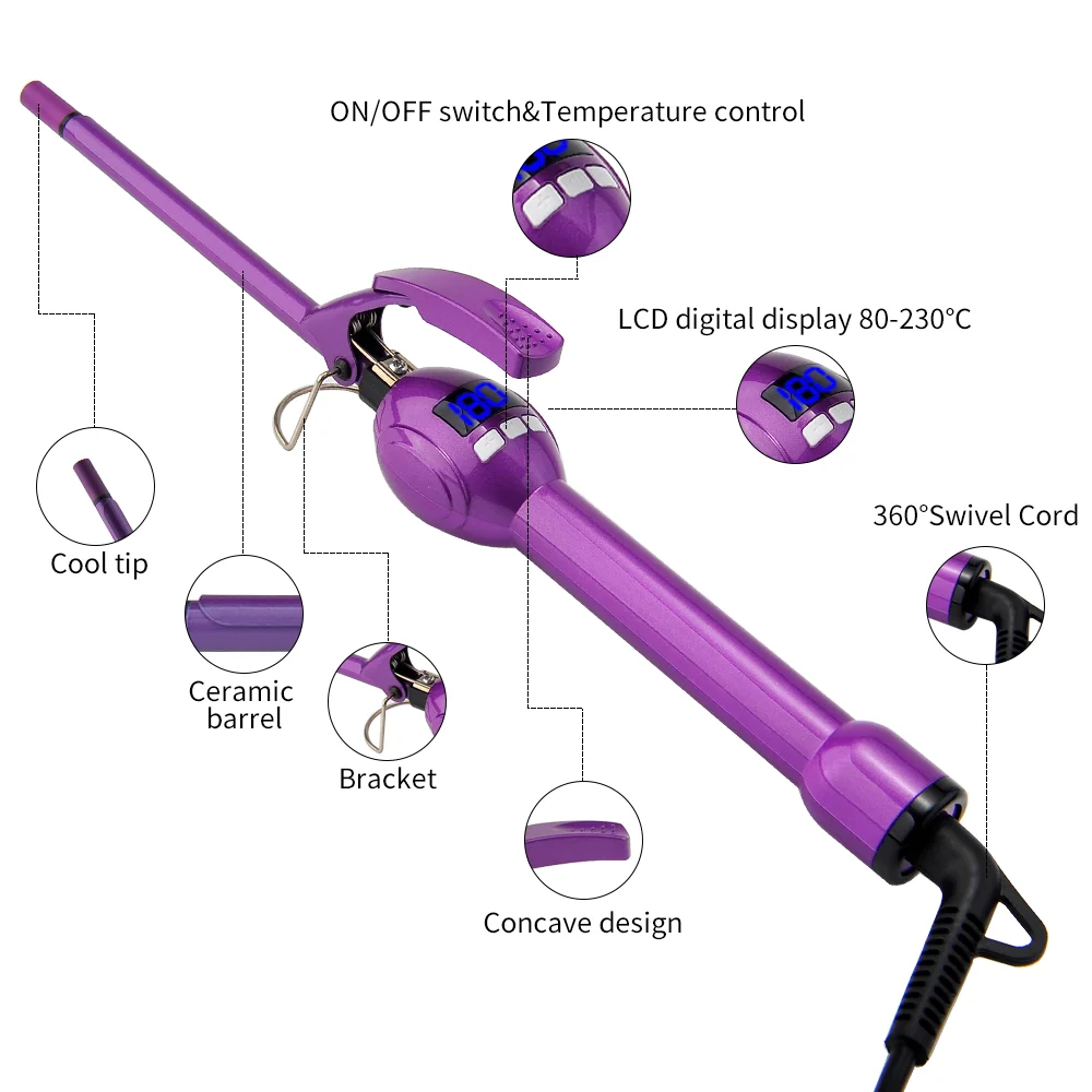 PRITECH Ceramic Coating Chopstick professional Electric Hair Curler
