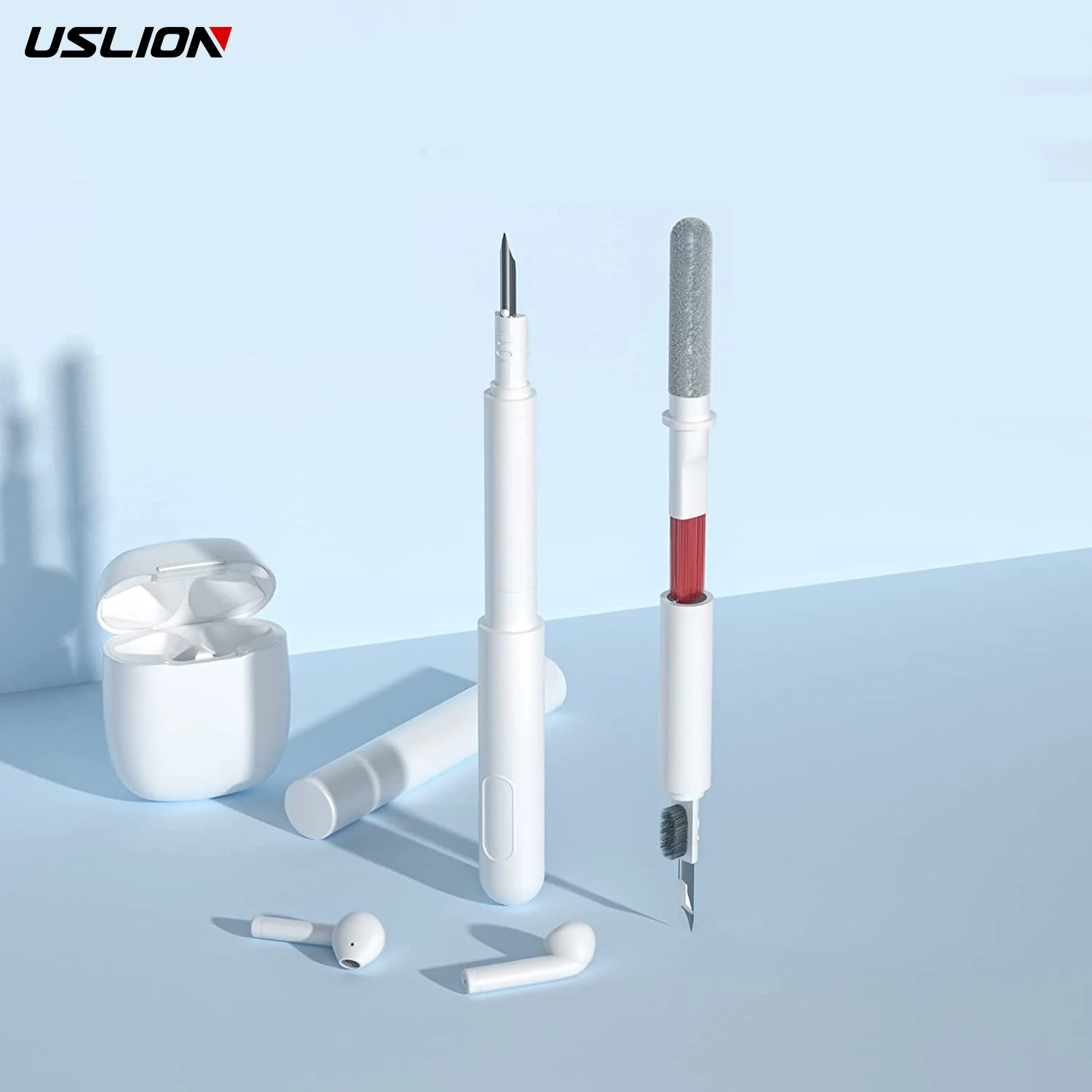 USLION 4 в 1 многофункциональная наушников набор для чистки наушники щетка очистки инструментов