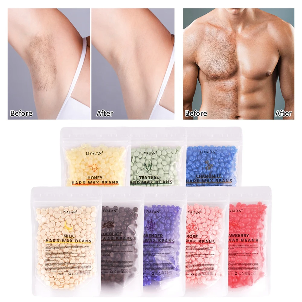 Wholesale Bulk Hot Film Sugar Waxing Face Body Legs Armpits Depilatory Hard Wax Beans For Hair Removal