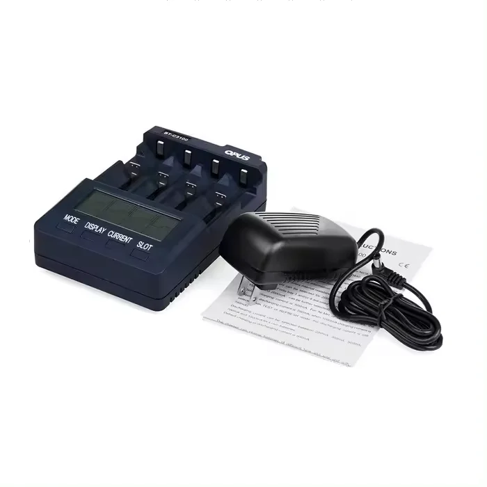 New version HOT SALE Original Opus BT-C3100 V2.2 Li-ion Digital NiCd NiMH AA AAA 18650 Battery Charger (UK US EU Plug )