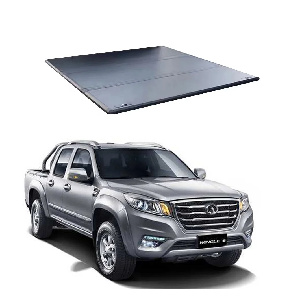 high quality car accessories hard tri-fold tonneau cover for great wall poer/ wingle 6