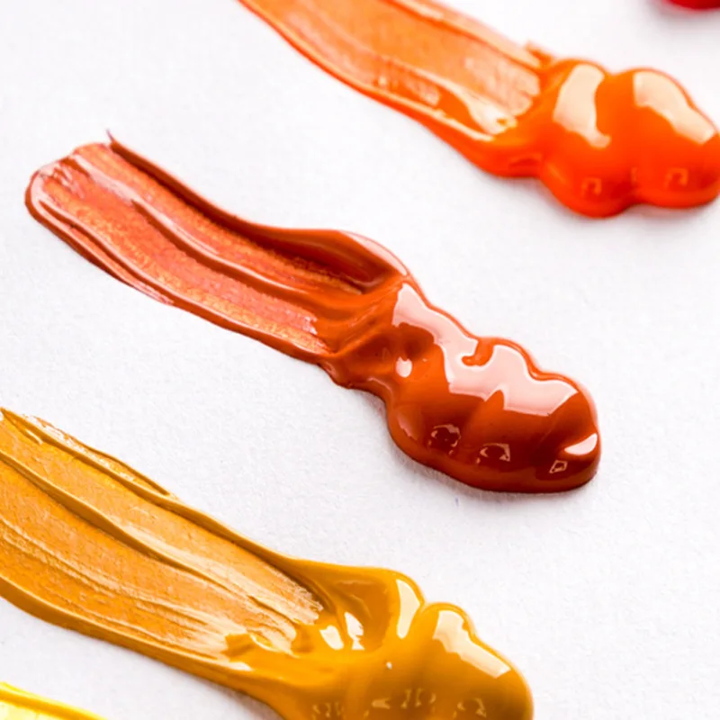 Customizable 12ml Tube Acrylic Pigments 12/24 Colors for Art Painting on Canvas Glass Paper Packaged Set