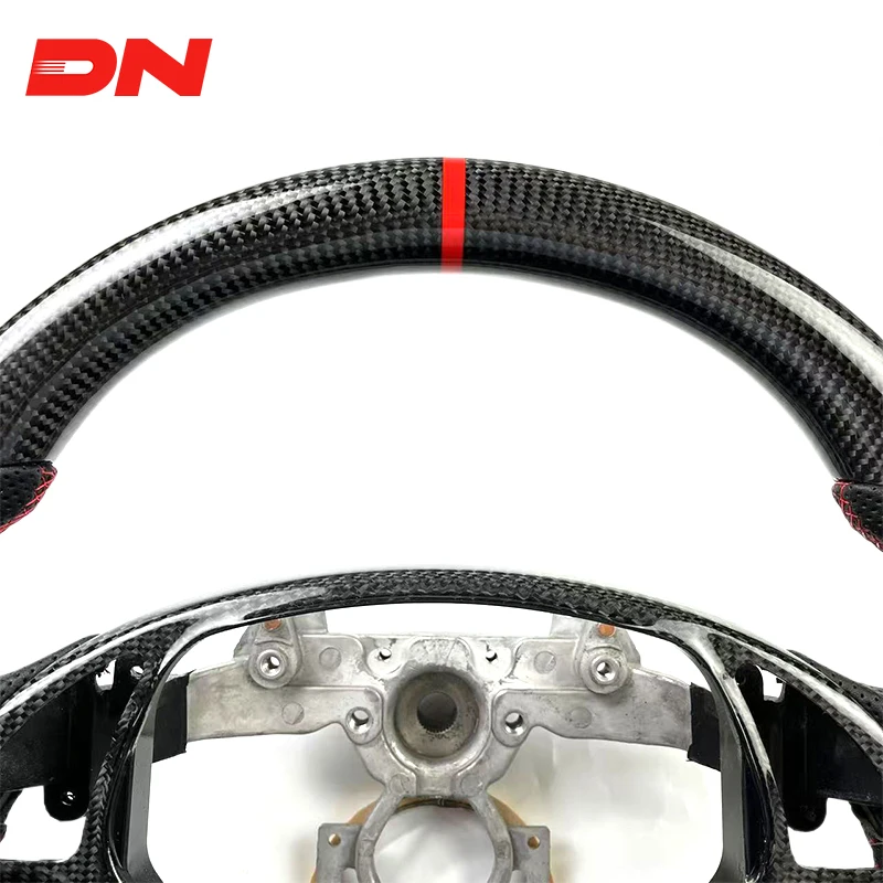 Custom Upgrade Carbon Fiber Sports Style Perforated Leather Steering Wheel Infiniti G37 G35 G37S Q60 G25 Racing M3 M4 M5 X6