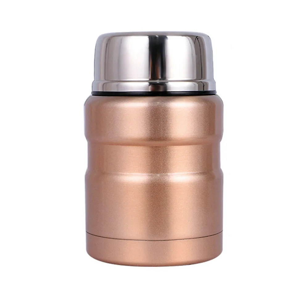 
Double Wall stainless steel Lunch Box Children Food Flask Spoon Food Storage Container Set 