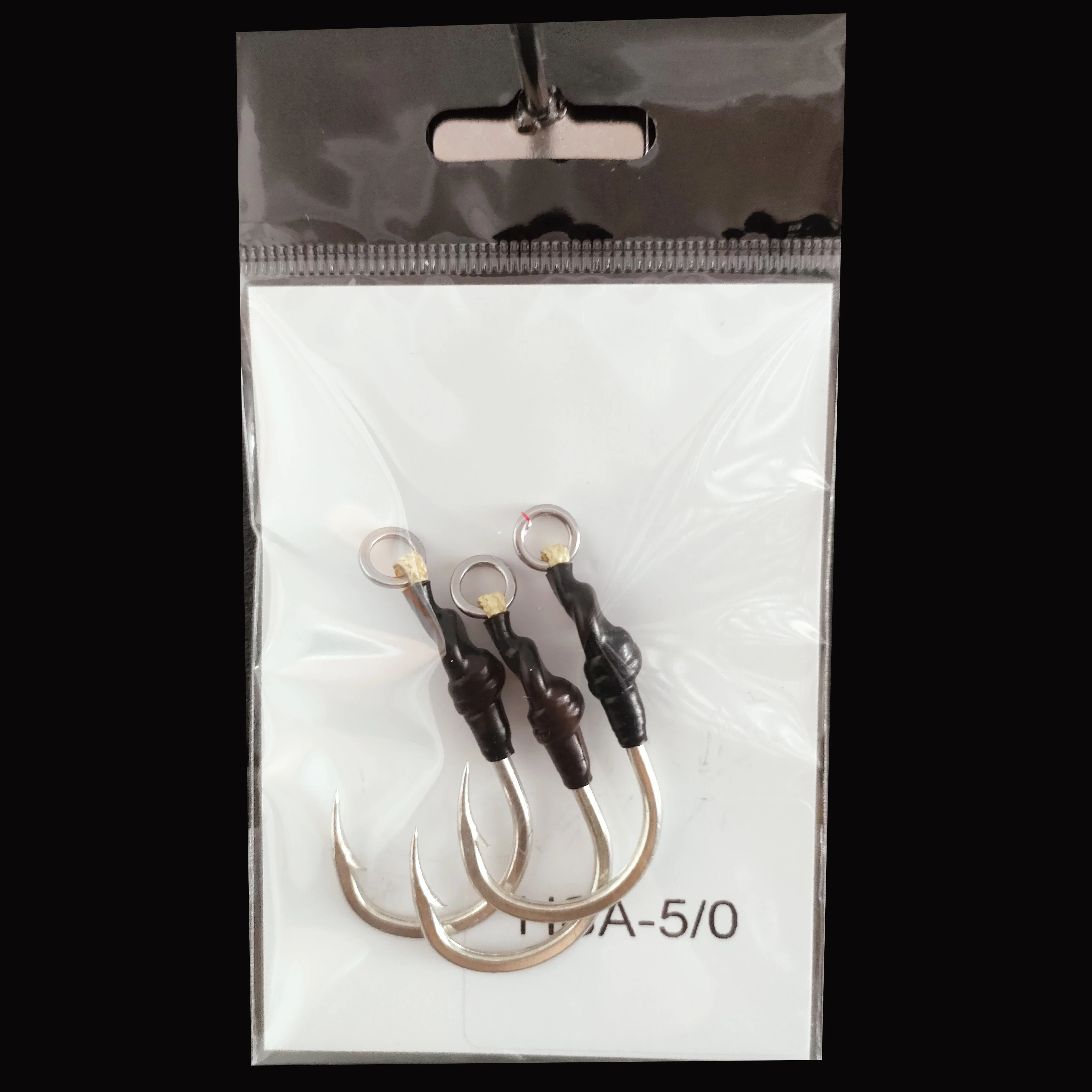 CWAH014-1 Wholesale Luminous jigging assist hooks High carbon steel light string fishing hook