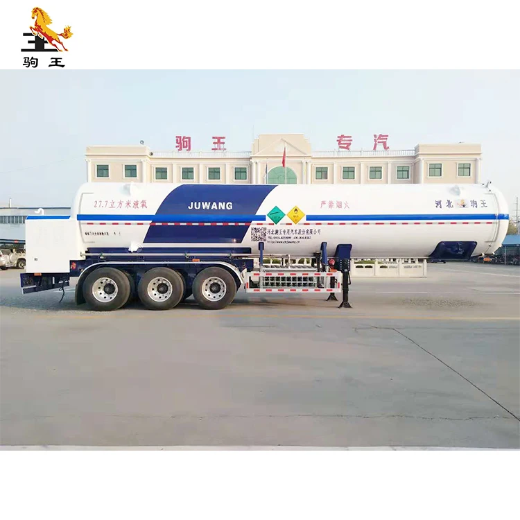 High Quality Cryogenic Liquefied Oxygen Tank Transport Semi Trailer Truck