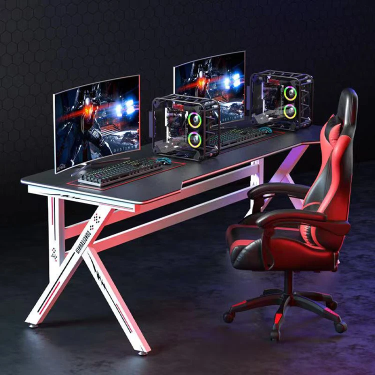 
Home Office Adjustable Height Computer PC Gaming Table For Gamer 