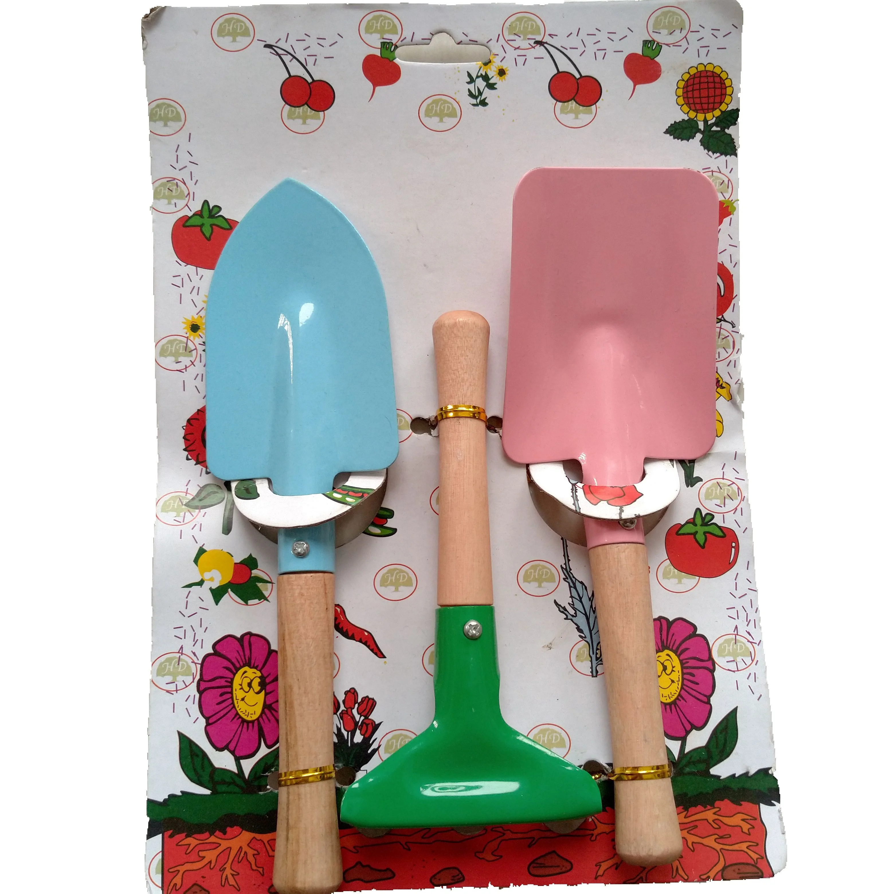 Kids Garden Bonsai Carving Shovel Rake Towel Tool Set