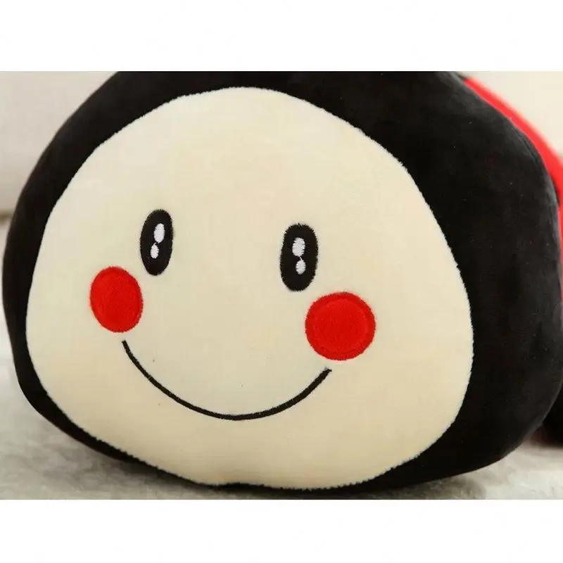 Customizable Ladybug Plush Toy Cute Stuffed Animal Ladybird Sofa Decorative Pillow Children Kids Toy