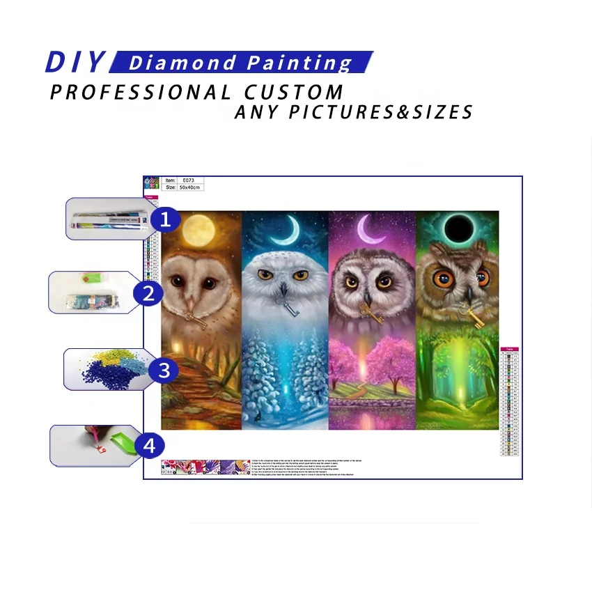 Diy Toys Reduce Pressure Small Thing Cheap Funny Diamond Owl Toy Drop Shipping Rts Diamond Painting