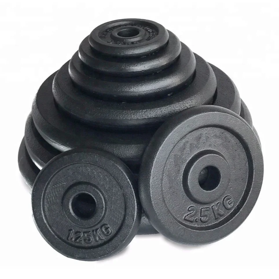 Cheap gym equipment fitness  cast iron weight plate barbell plates dumbbell weight plate