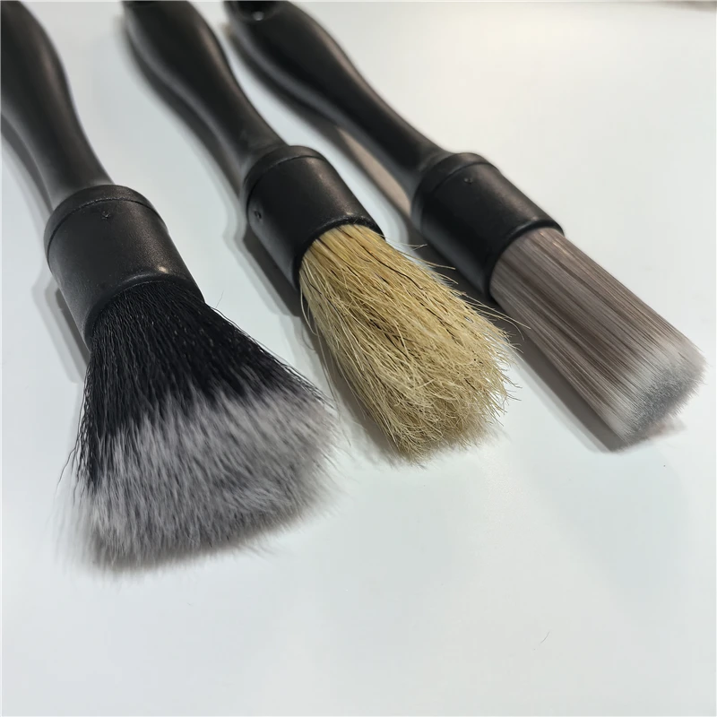 SHODA car detailing brush for wash care cleaning interior exterior wheel gap tire air vent leather car detailing brush soft kit