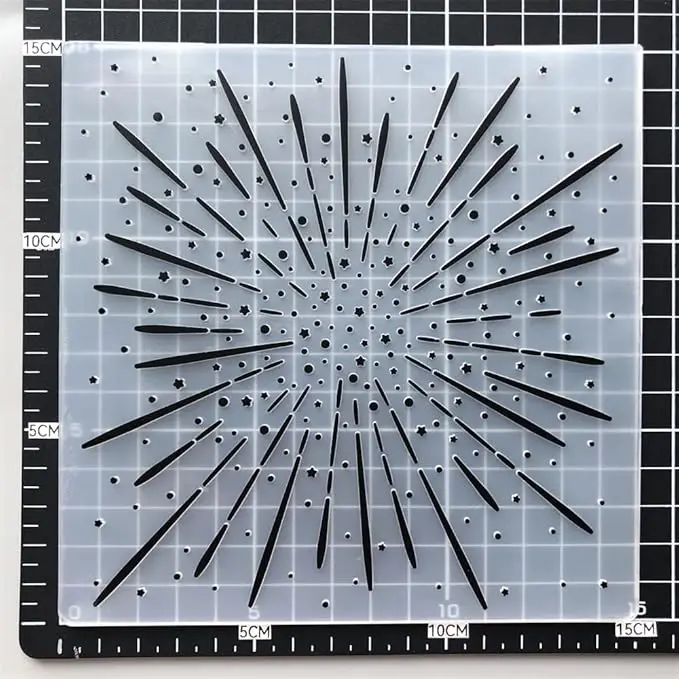 New Fireworks Background Embossing Folders for Cards Making Supplies DIY Papers Photo Album Crafts