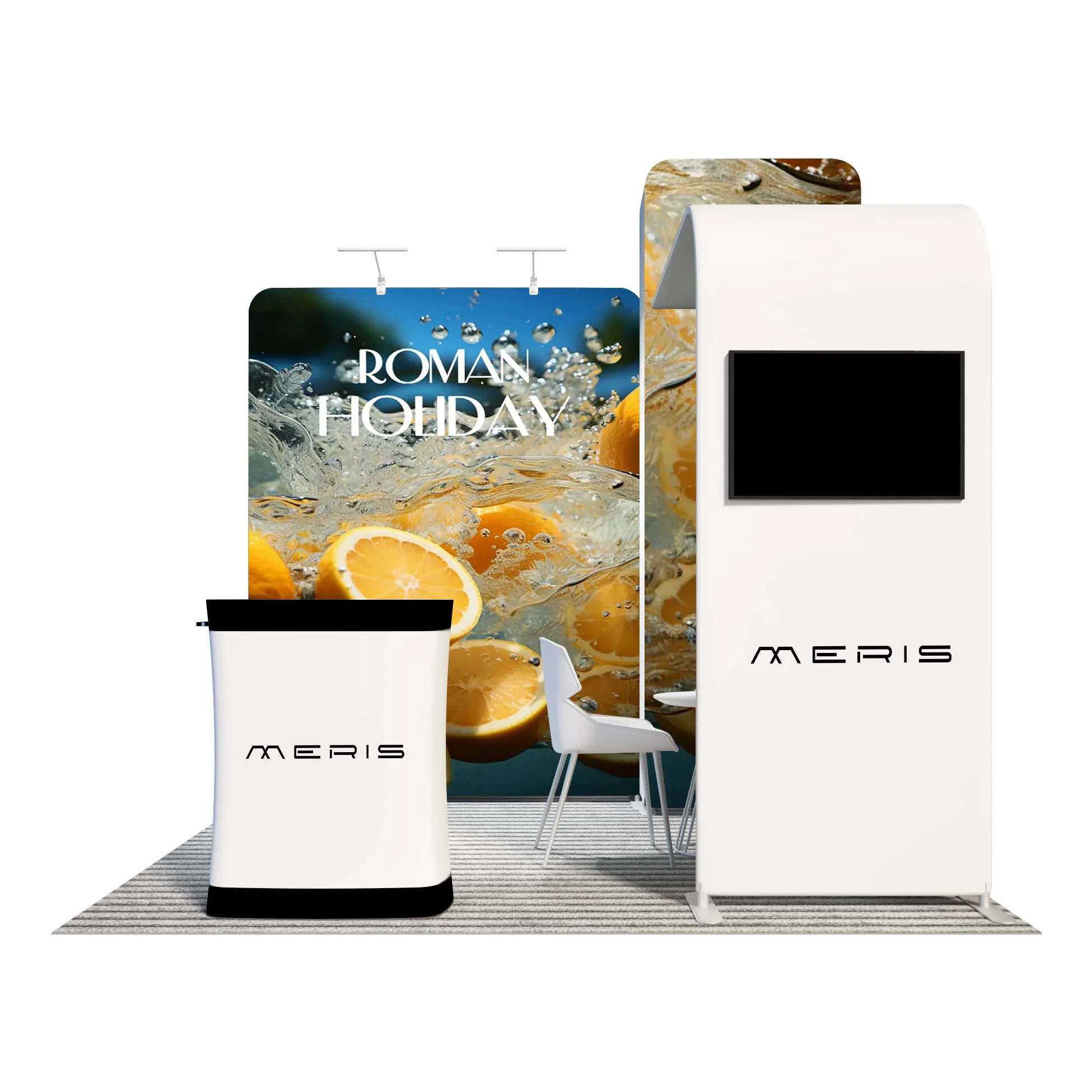 direct factory supply 10*10ft exhibit L shape display stand expo booth