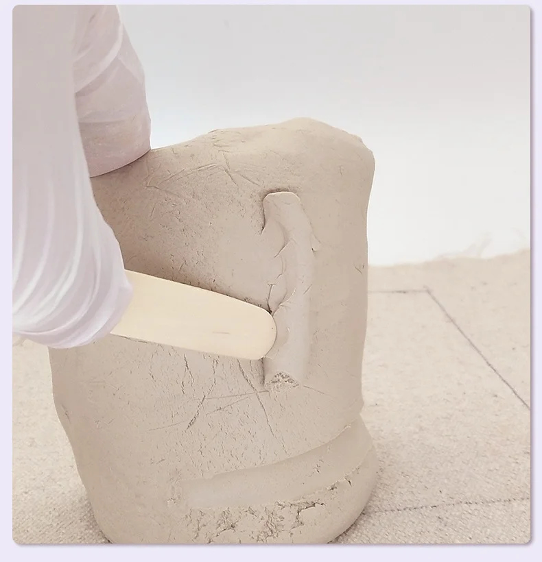 6PCS Double-Sided Wooden Handle Clay Pottery Wire Loop Sculpture Tools Set for Ceramic Wax Carving Modeling Clay Sculpting Tools