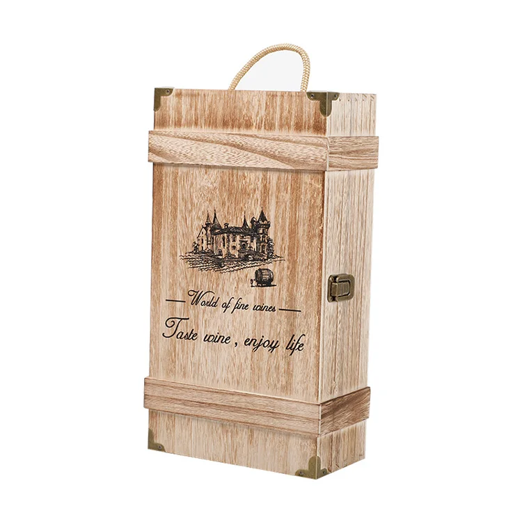Rustic Wedding Wine Box Wine Capsule Wine Box Ceremony Gift for Bride