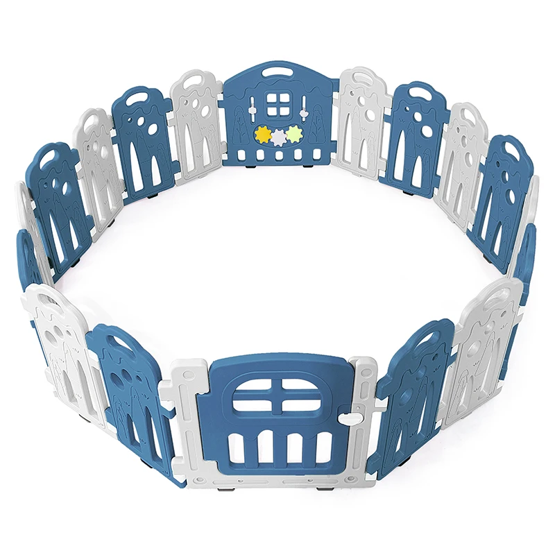 
Hot Sale Children Plastic Play Fence Safety Baby Round Playpen Indoor 