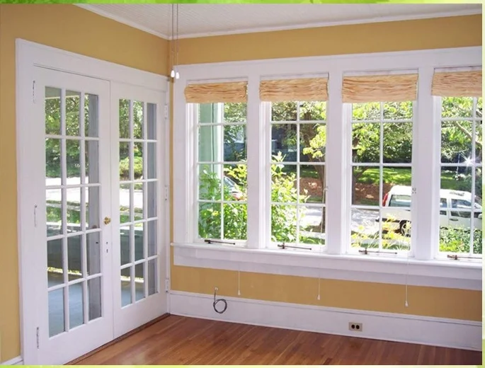 UPVC plastic tilt and turn window large glass window double glass