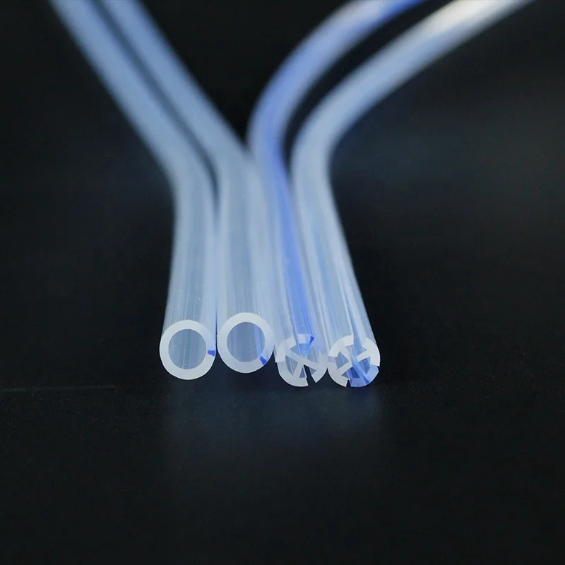 Silicone tube blue x-ray imaging line silicone tube for drainage device Cross drainage silicone tube