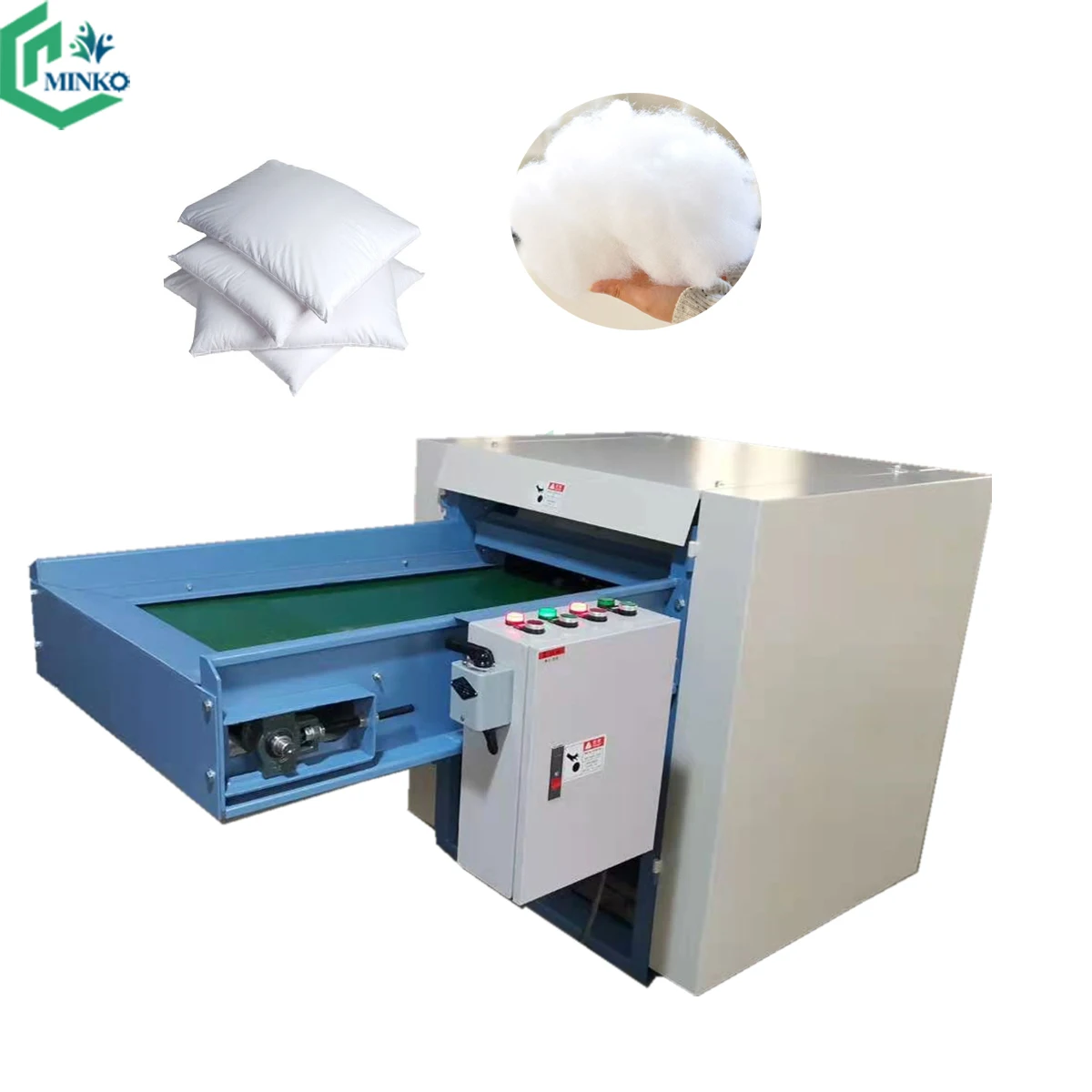 Industrial polyester pearl cotton fiber wool  carding machine for sale