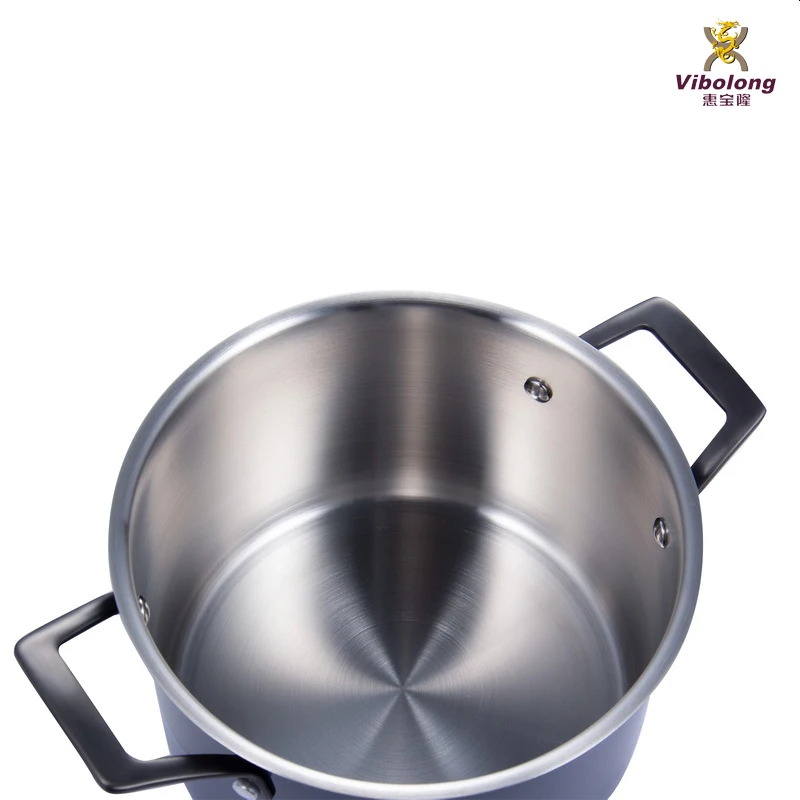 12-Piece Stainless Steel Kitchen Accessories Induction Cookware Set Golden Handle High Quality Metal Soup Pots Hot Pot Hot Pot