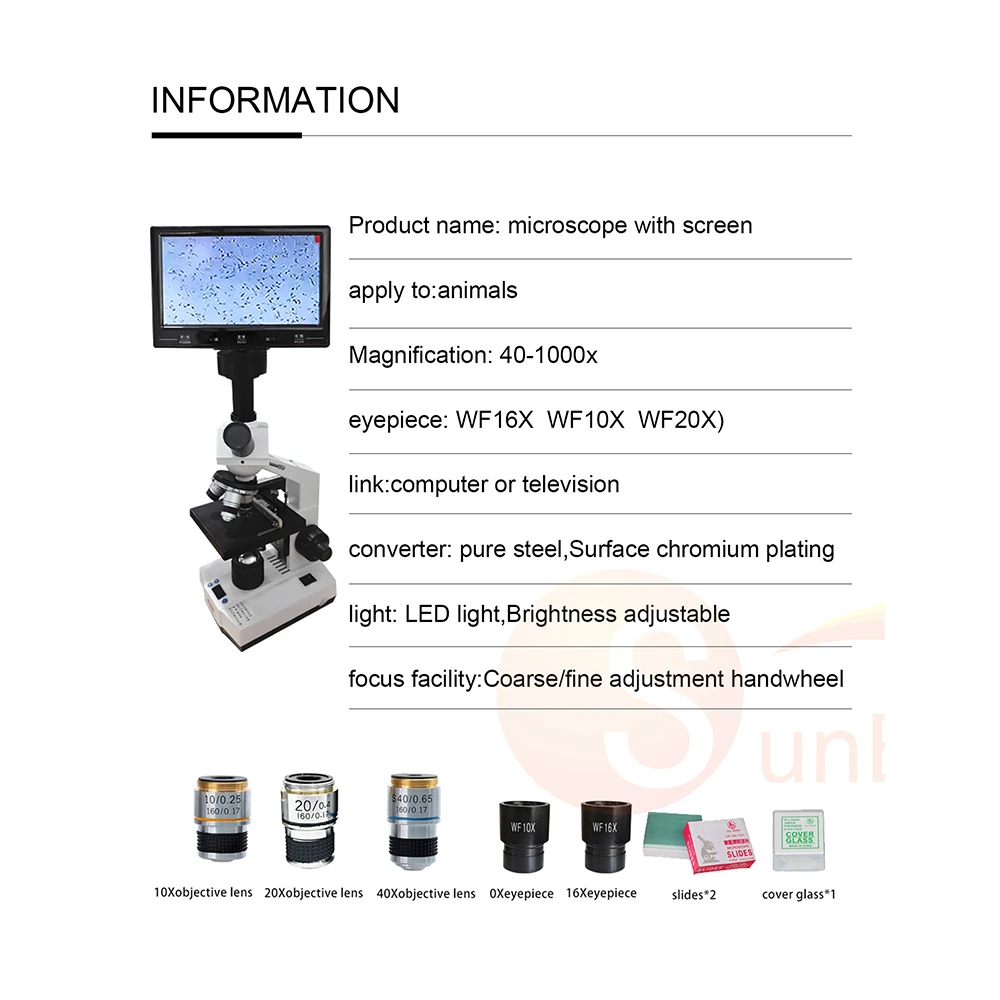 Factory supply cheap price vet use video microscope for sale