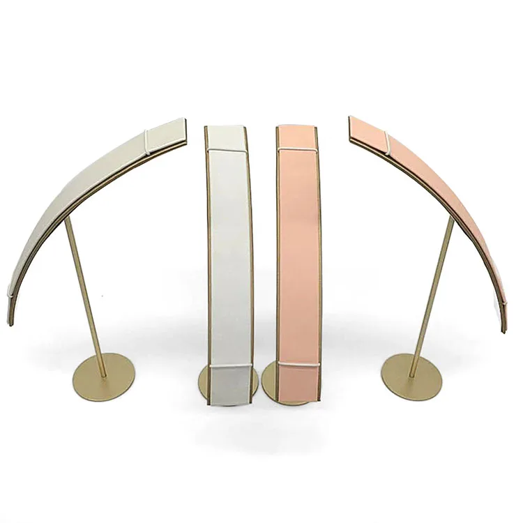 
XIANGYU factory custom luxury delicacy special metal bar jewelry bracelet display rack 