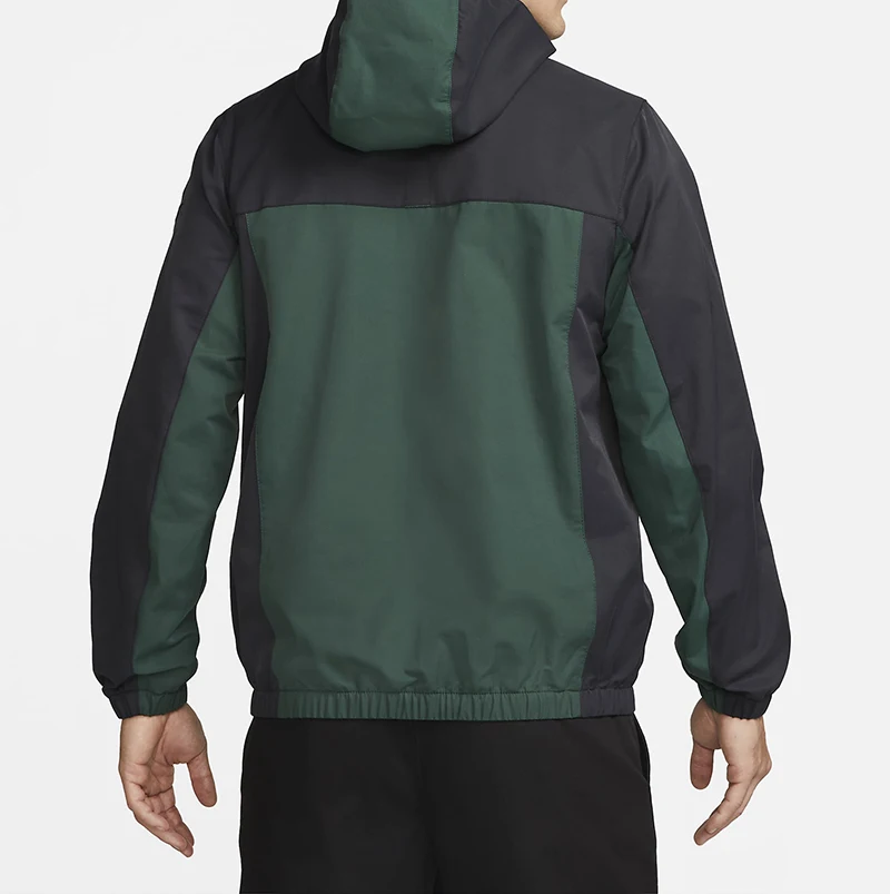 Custom High Quality Mens Hooded Pullover Half Zip Sports Windbreaker Retro Varsity Style Customizable Outdoor Jacket