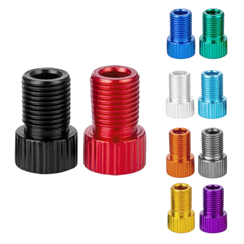 Bicycle Presta Valve Adapter Convert Presta to Schrader Aluminum Alloy Adaptor for Bicycle French to US, Bike Inflate Converter