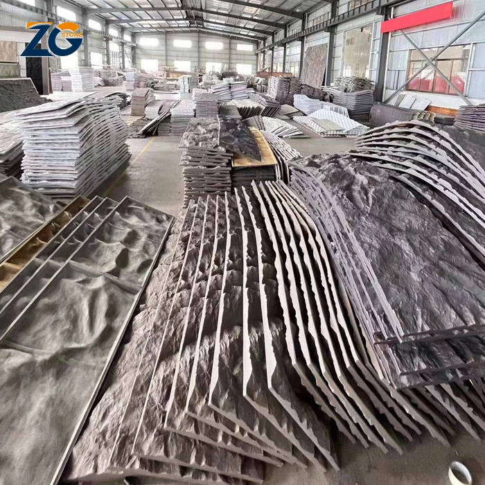ZGSTONE роскошный искусственный камень одна панель декоративная из полиуретанового шпона