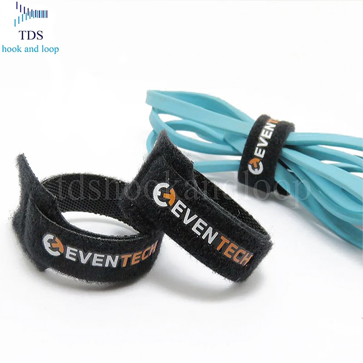 Индивидуальный Логотип крюк и петля изготовленный на заказ Печать кабельные стяжки